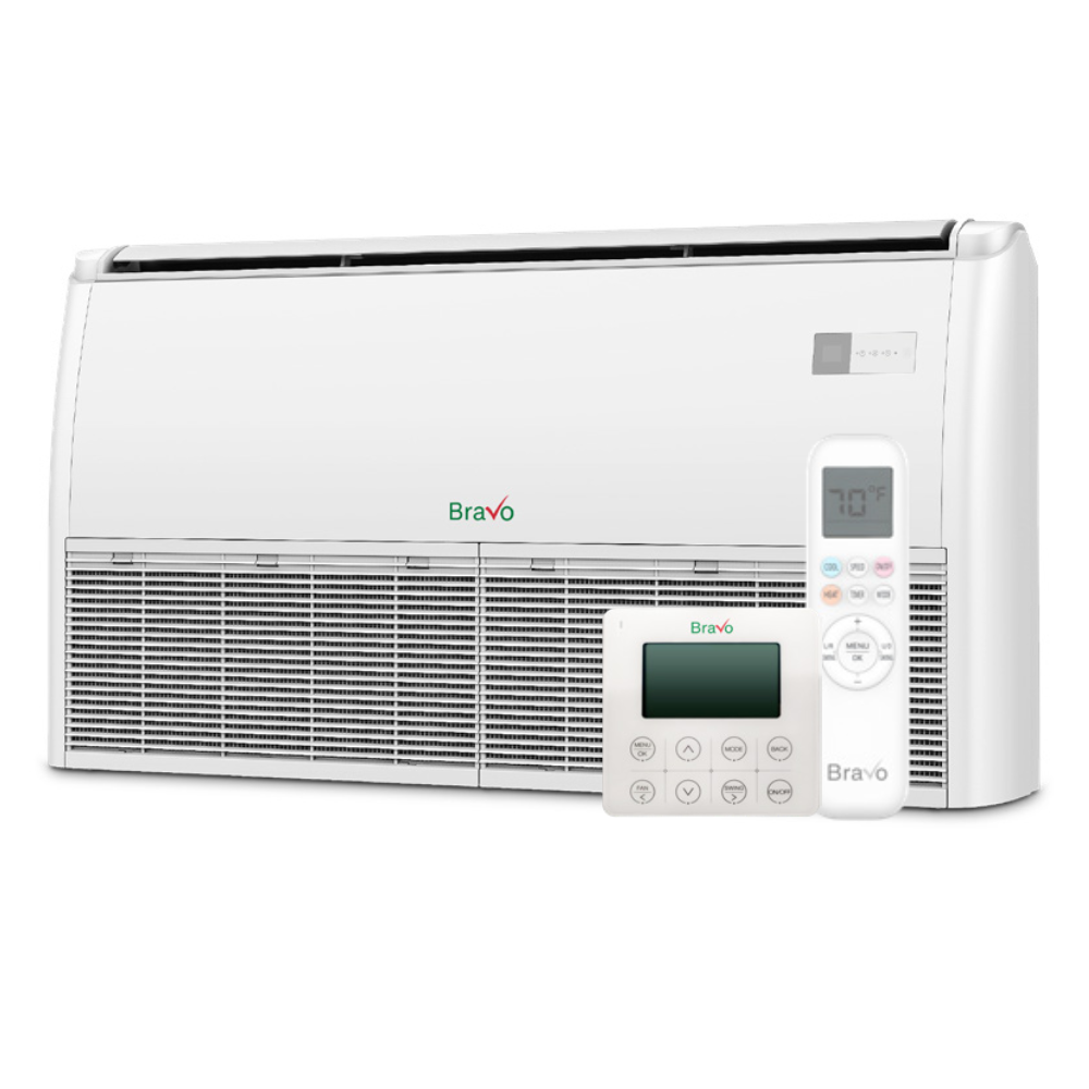 Bravo Milano Universal Floor Ceiling Ductless Mini Split AC & Heat Pump – 18000 BTU