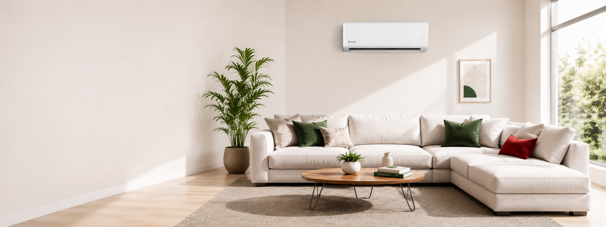 BRAVO mini split in a modern living room